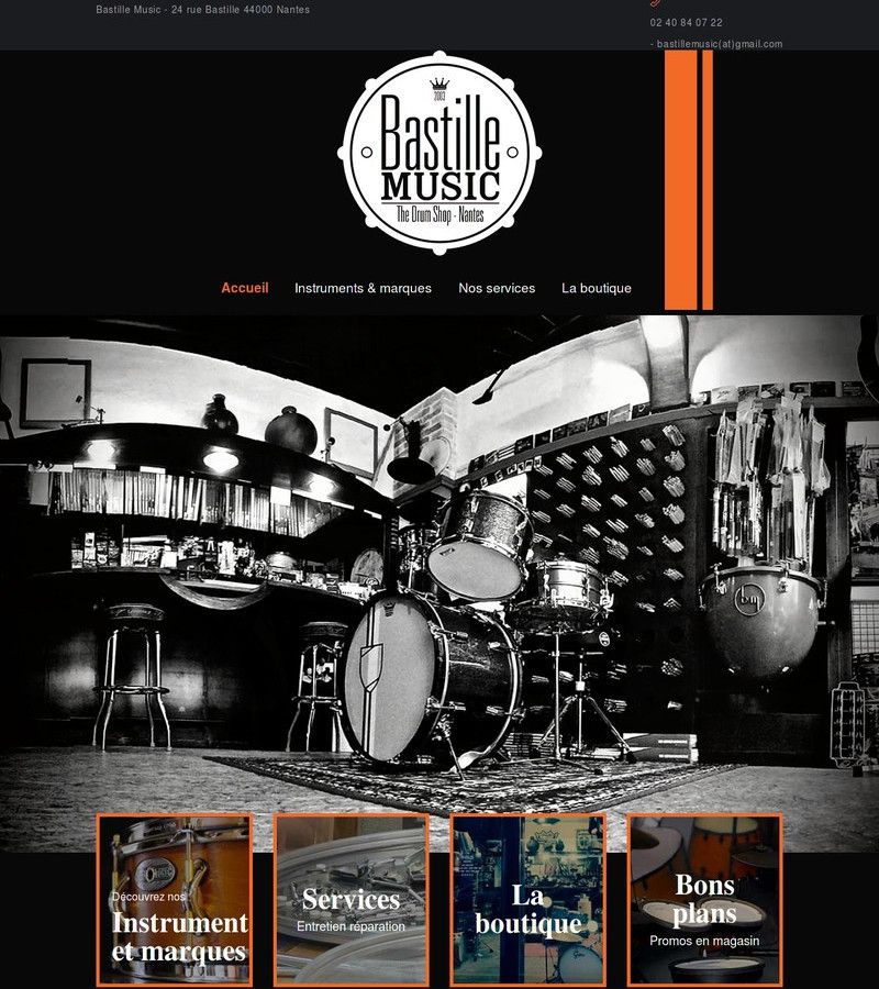 image de la page d'accueil du site bastillemusic.com