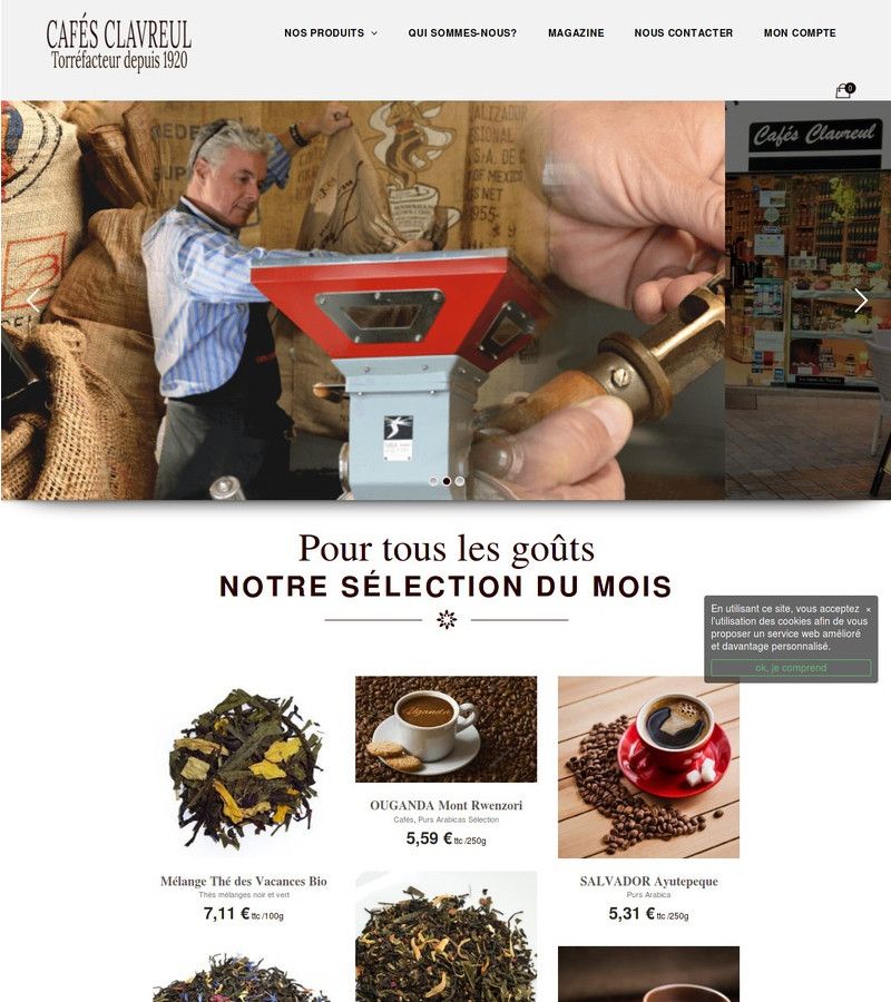 image de la page d'accueil pour commerce